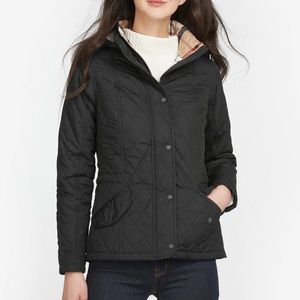 Barbour | Jackets u0026 Coats | Barbour Millfire Hooded Diamond Quilted Jacket  Tartan Plaid Black Us Size 4 New | Poshmark